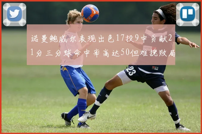 诺曼鲍威尔表现出色17投9中贡献21分三分球命中率高达50但难挽败局